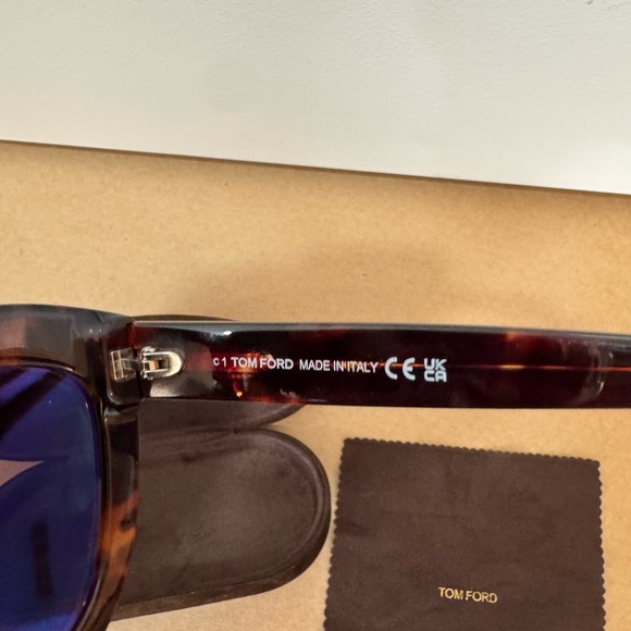 Tom Ford Alistair Polarized Brown Cat Eye Ladies Sunglasses main image 6